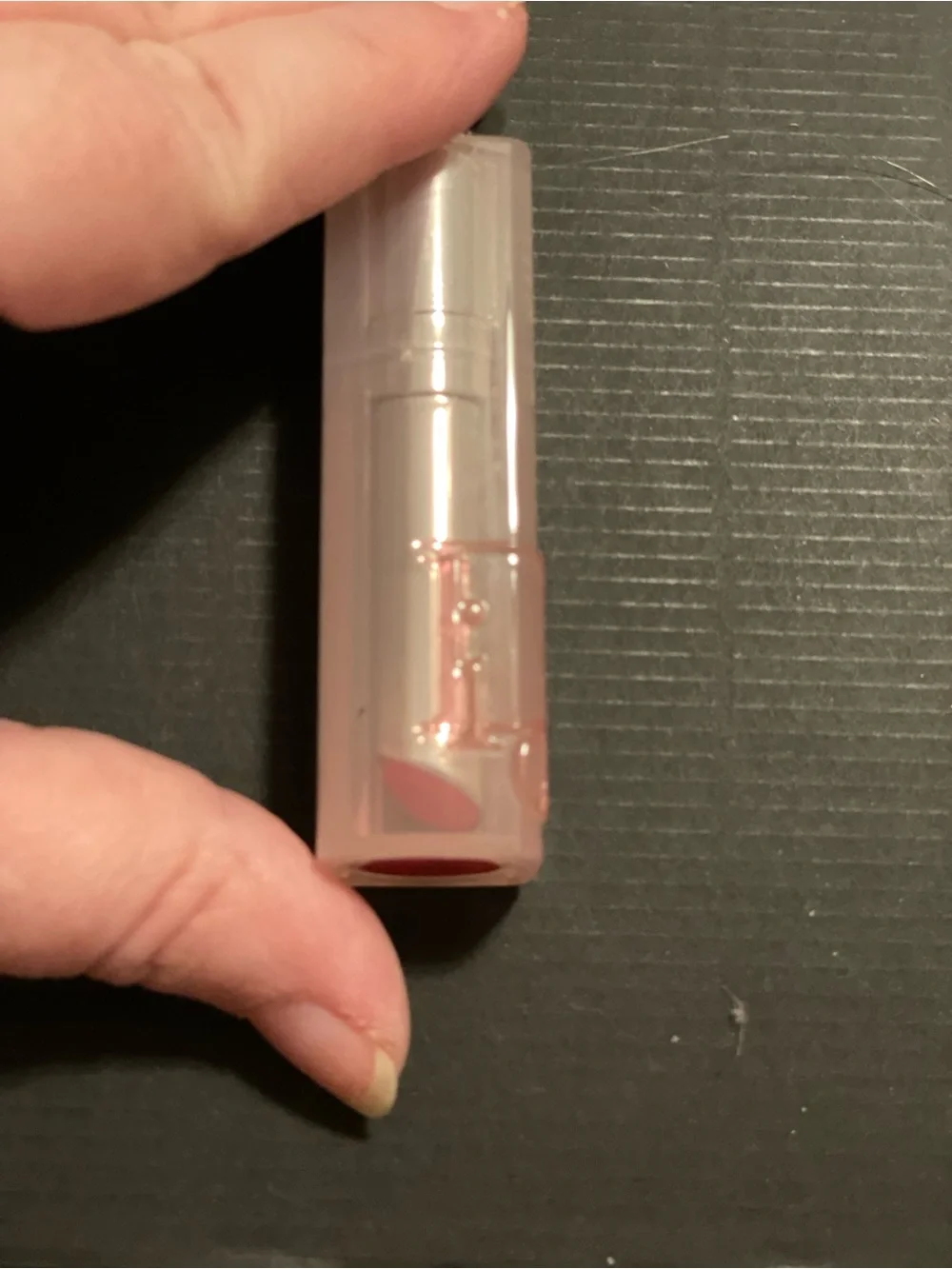 Dior Lip Glow Color Reviver Balm - Light Pink with Silver Cap drawstring bag